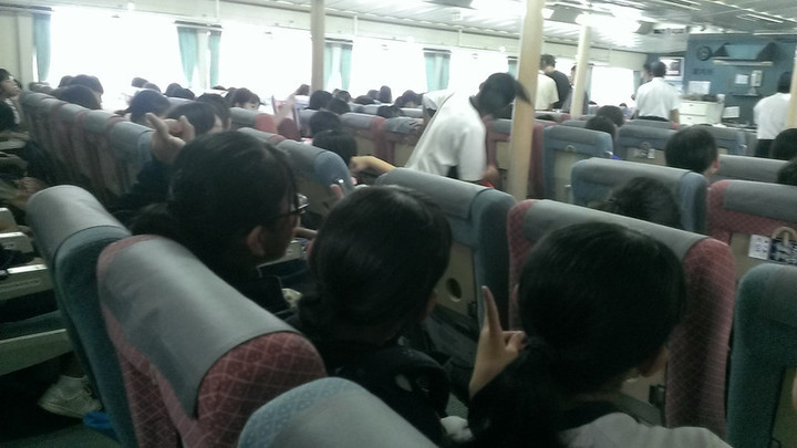 ﾄｯﾋﾟｰ乗船完了