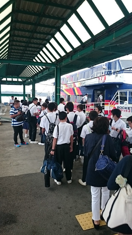 修学旅行１日目(山江SA)