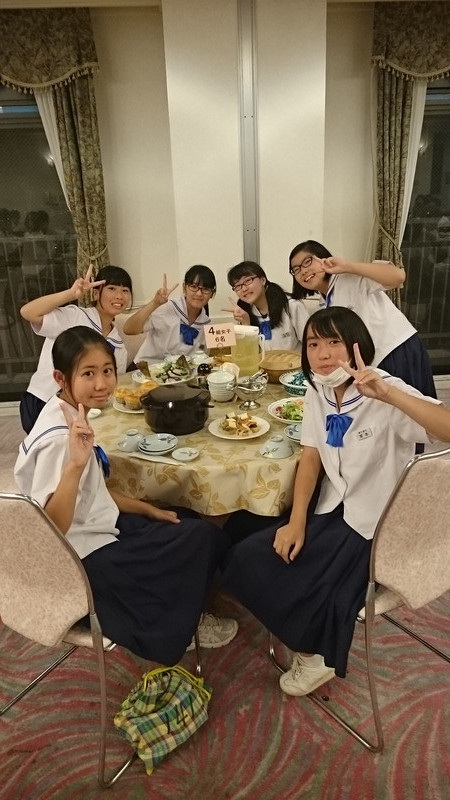 修学旅行１日目（晩御飯②）