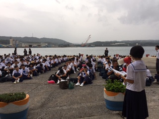 （修学旅行１日目）出発式