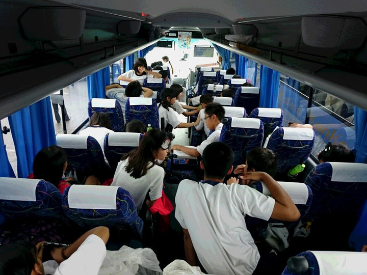 修学旅行３日目（山江SA＝最後のトイレ休憩）